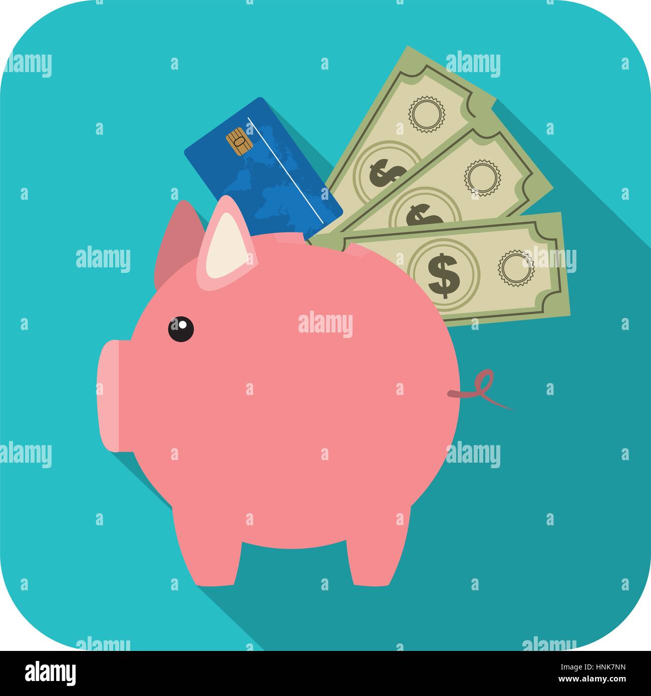 Symbol Save Money Pig Icon Vector Illustration Image Stock - 